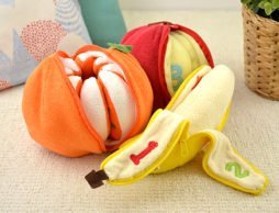 プレゼントに！みかん、りんご、バナナ の皮をむくと…中には果実が何個？