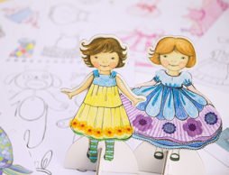 お洋服が130着以上！着せ替えペーパードールキット 『Piccoloシリーズ』