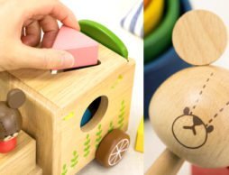 ジャッキー×「木のおもちゃ」が可愛い！！｜くまのがっこう木製プルトレイン