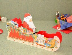 【クリスマス アドベントカレンダー】 立体型サンタのそり