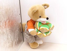 やっと会えたね。 「こん」が本物のぬいぐるみになった！