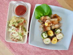 【子どもと作るレシピ】15分で完成！夏の食卓にぴったりのズッキーニを混ぜて、巻いて色々な食感を楽しもう